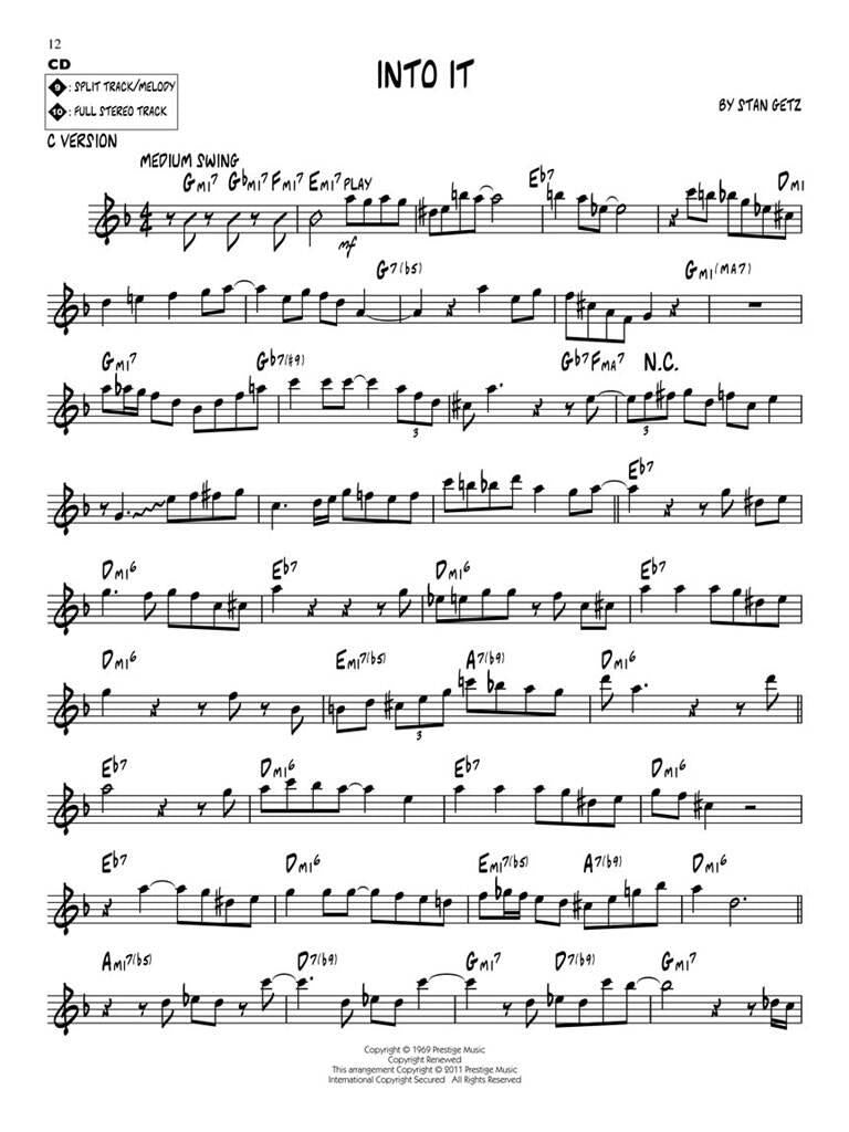 Jazz Play Along vol. 132: Stan Getz