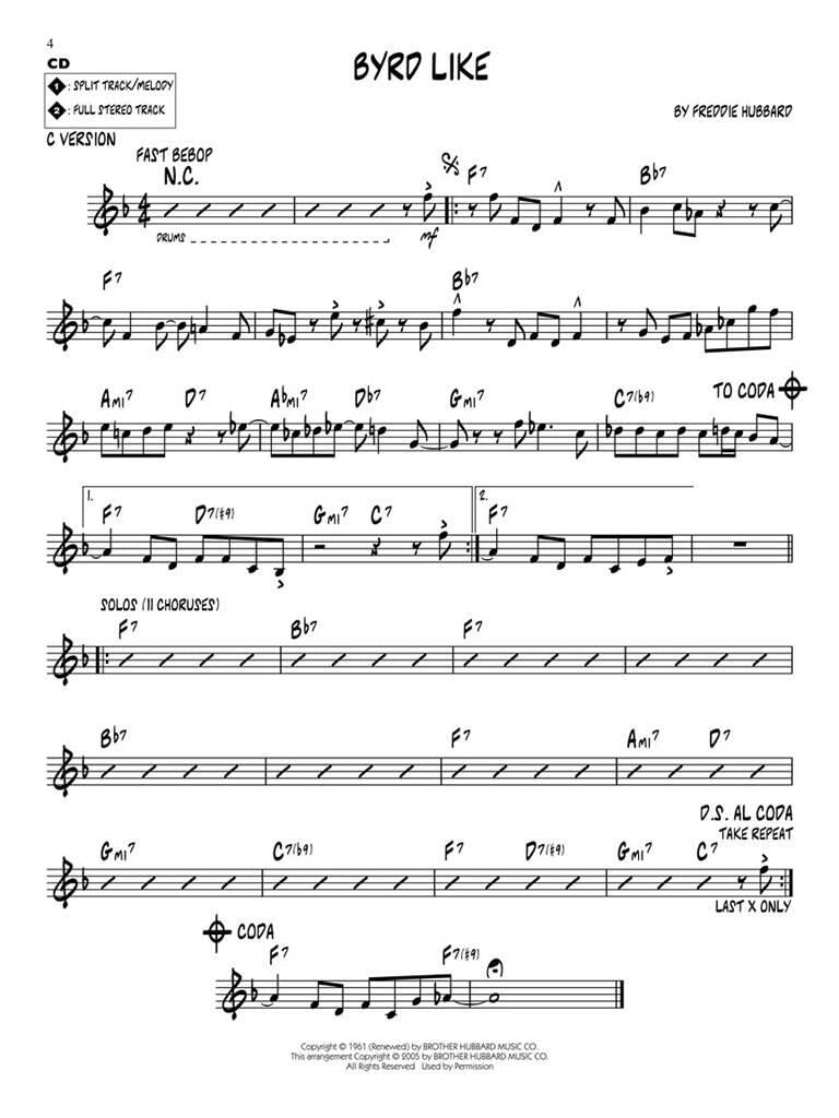 Jazz Play Along vol. 138: Freddie Hubbard