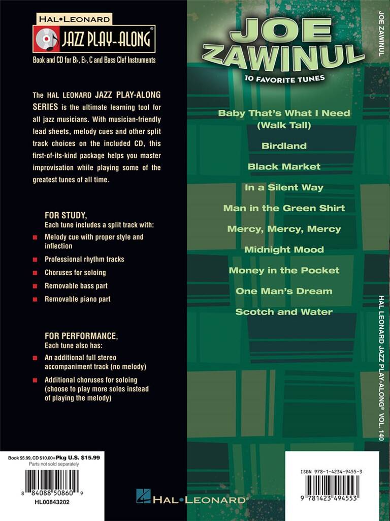 Jazz Play Along vol. 140: Joe Zawinul