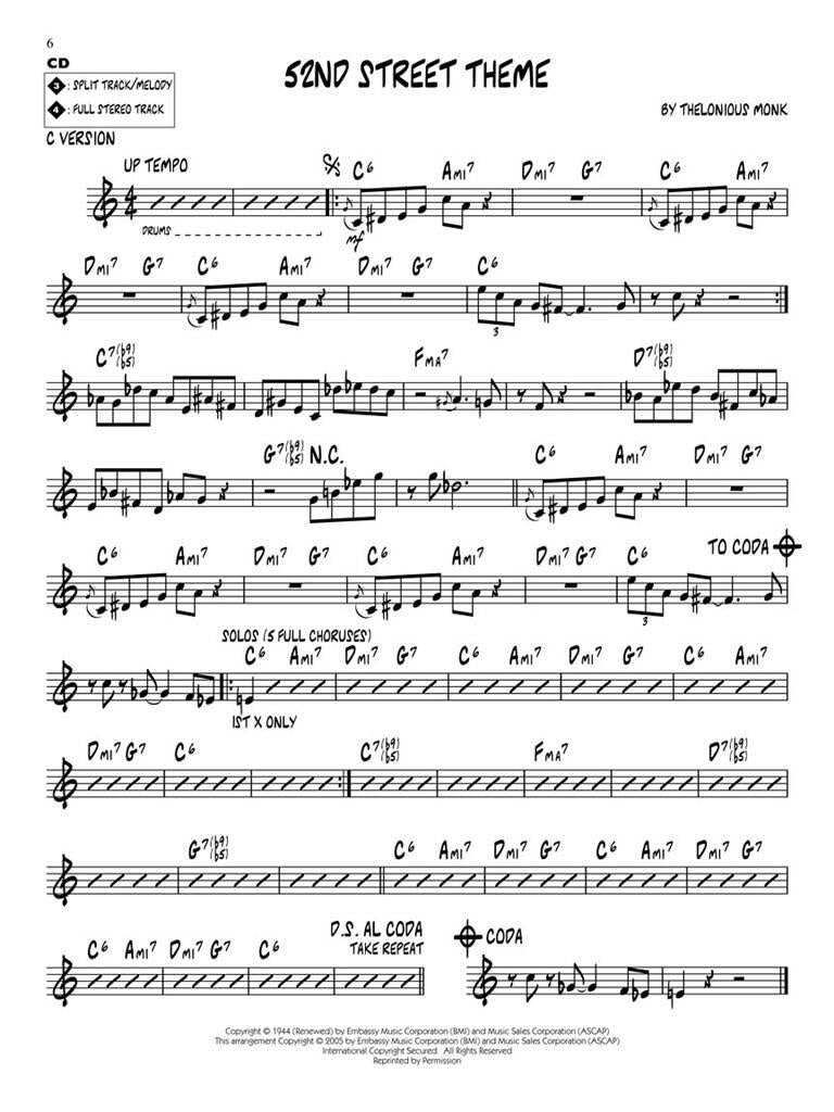 Jazz Play Along vol. 156: Thelonious Monk - Early Gems