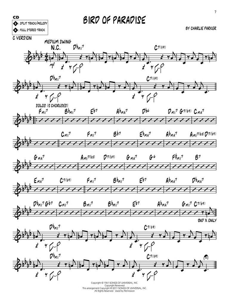 Jazz Play Along vol. 142: Charlie Parker Gems