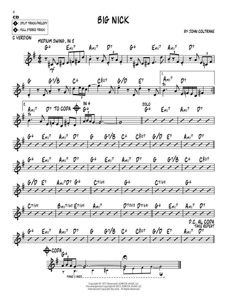 Jazz Play Along vol. 148: John Coltrane – Favorites