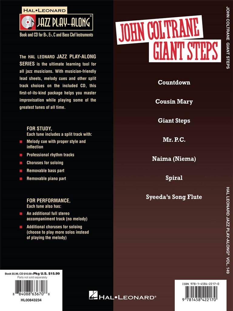 Jazz Play along vol. 149: John Coltrane - Giant Steps
