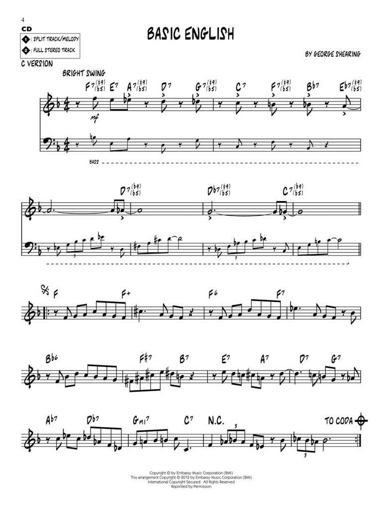 Jazz Play Along vol. 160: George Shearing