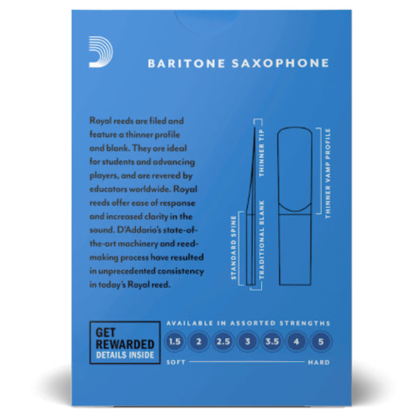 D'Addario Royal baritonsax riet per stuk