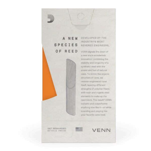 D'Addario VENN tenorsax kunststof riet per stuk