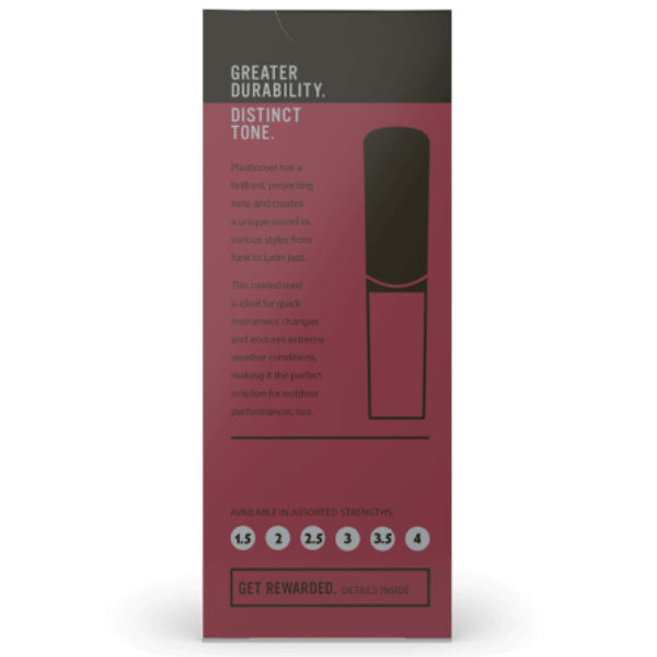 D'Addario Plasticover tenorsax riet per 5 stuks