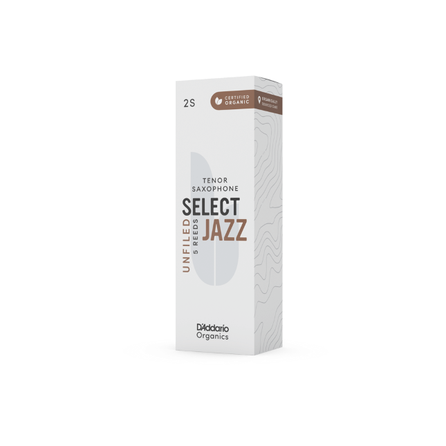 D'Addario Organic Select Jazz unfiled tenorsax riet per stuk