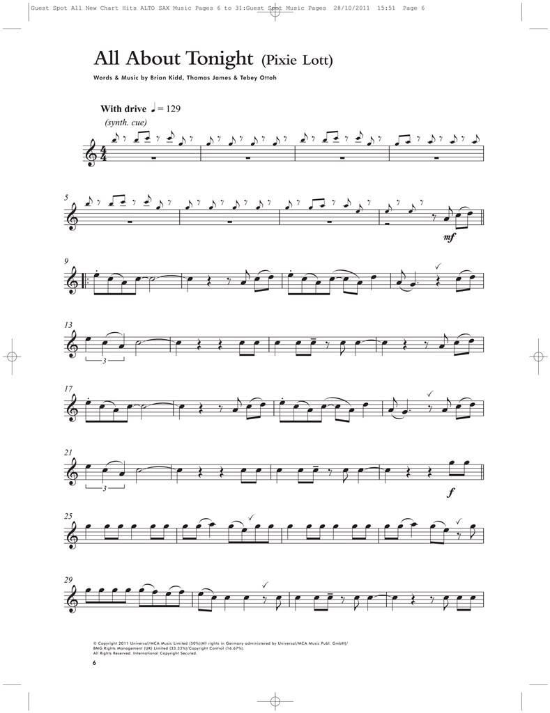 Guest Spot: All New Chart Hits altsax