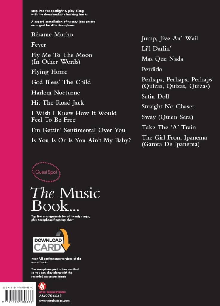 Guest Spot: 20 Jazz Greats altsax