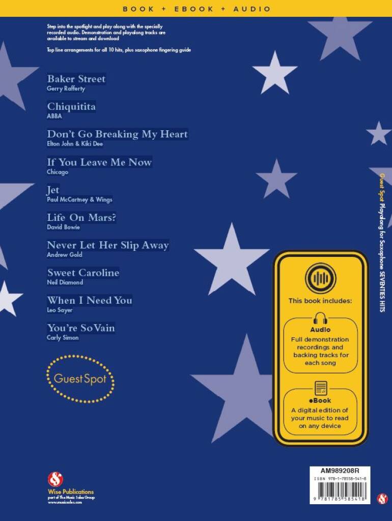 Guest Spot: Seventies Hits altsax