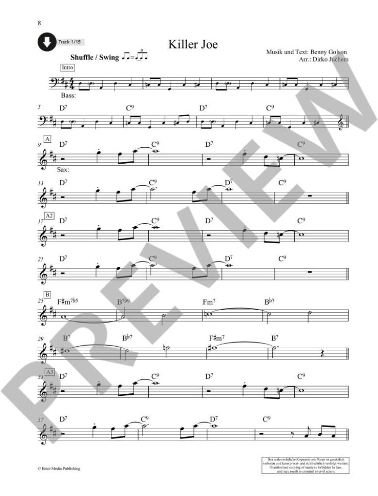 Jazz Standards tenorsax & piano