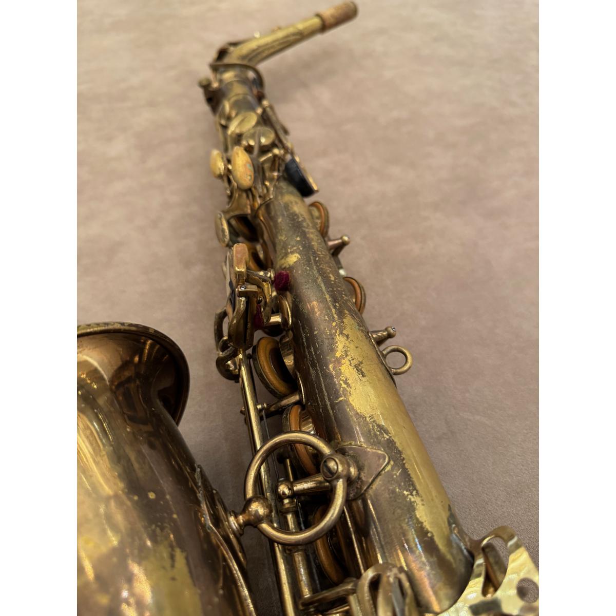 Selmer Paris Mark VI altsaxofoon 183887 corpus en achterzijde detail