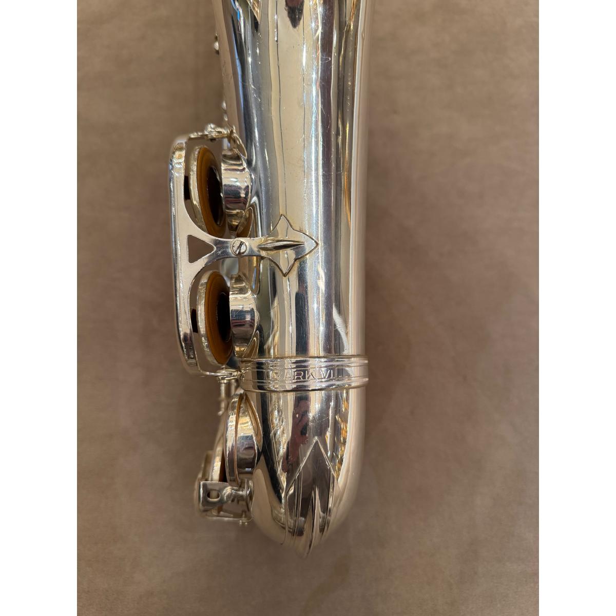 Selmer Paris Mark VI altsaxofoon 187059 onderzijde met serienummer