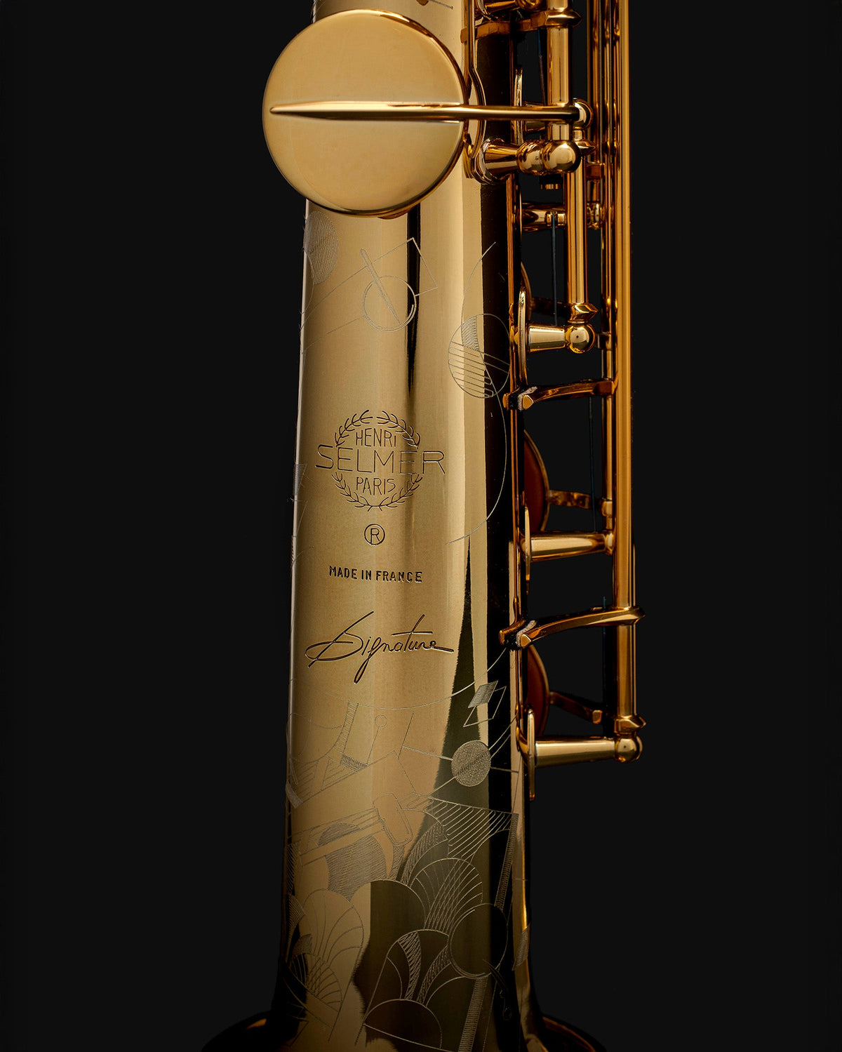 Selmer Paris Signature sopraansaxofoon gravure