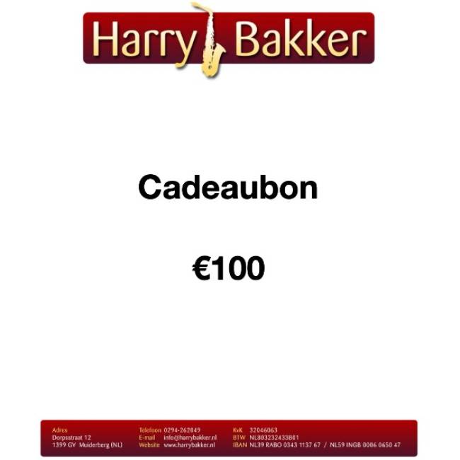 Cadeaubon t.w.v. €100