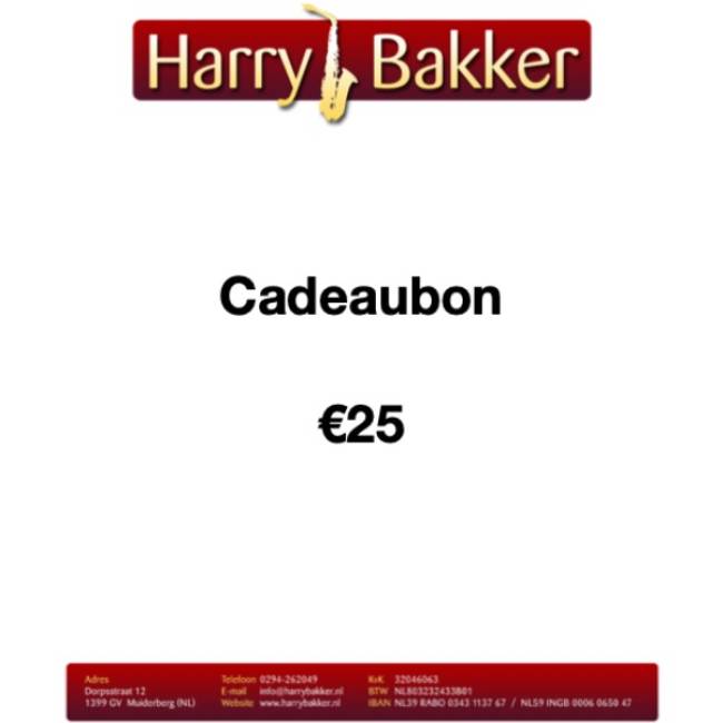 Cadeaubon t.w.v. €25