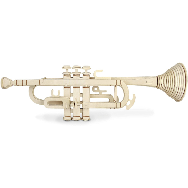 Houten bouwkit trompet