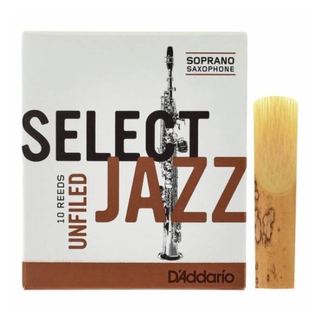 D'Addario Select Jazz unfiled sopraansax riet per stuk