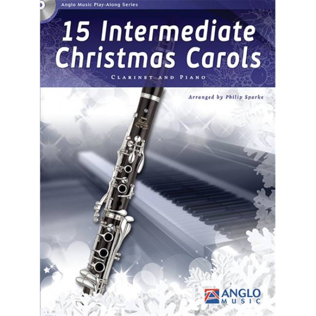15 Intermediate Christmas Carols Bb klarinet & piano