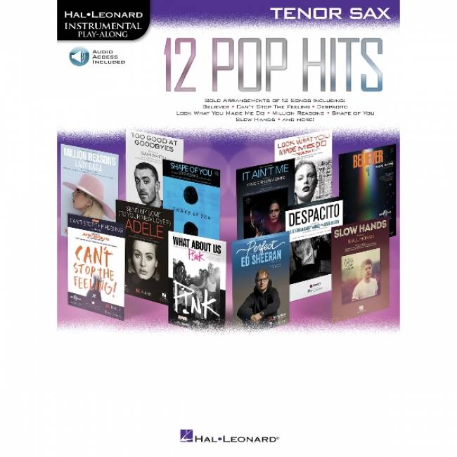 Instrumental Play-Along: 12 Pop Hits tenorsax