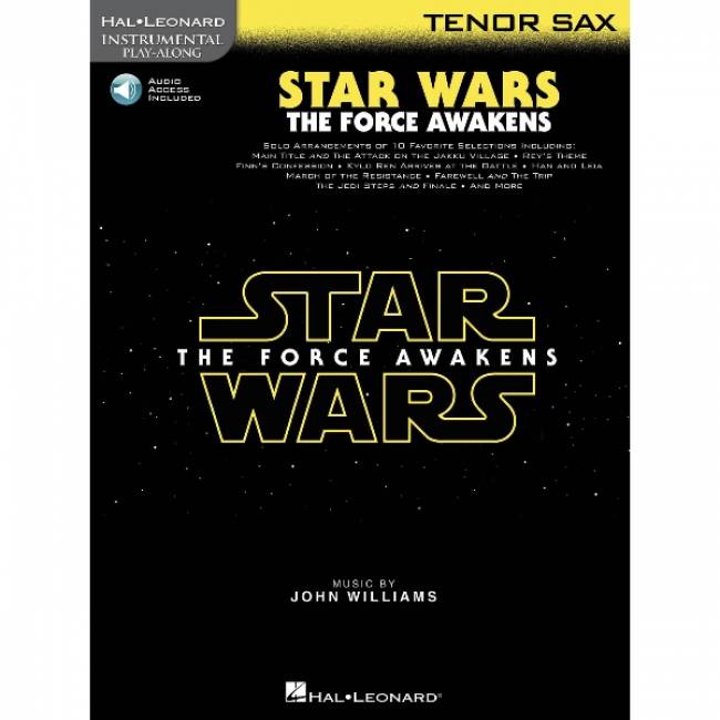 Instrumental Play-Along: Star Wars: The Force Awakens tenorsax
