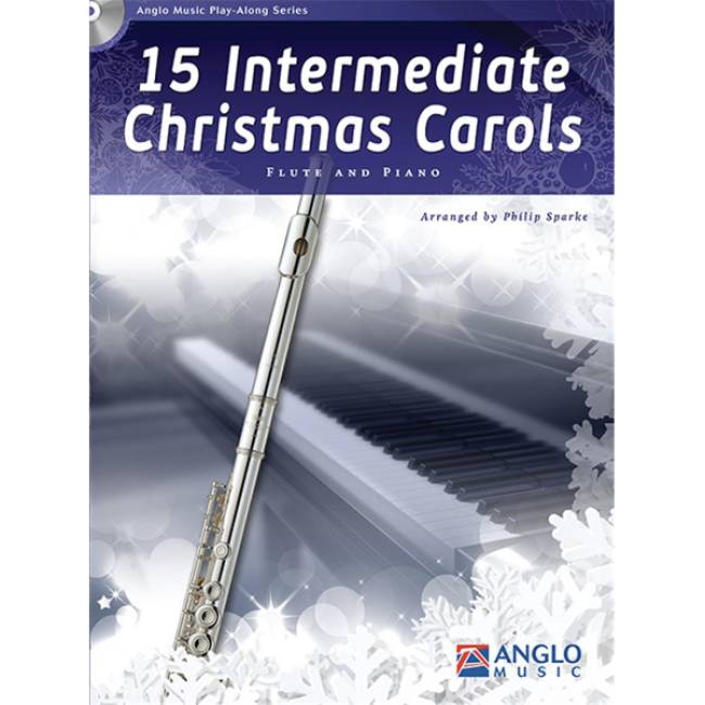 15 Intermediate Christmas Carols dwarsfluit & piano