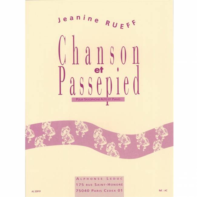 Chanson & Passepied Opus 16 altsax & piano