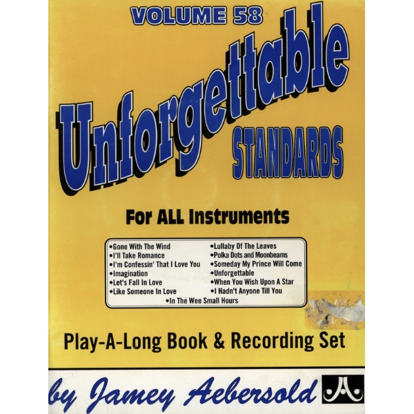 Aebersold vol. 58: Unforgettable Standards