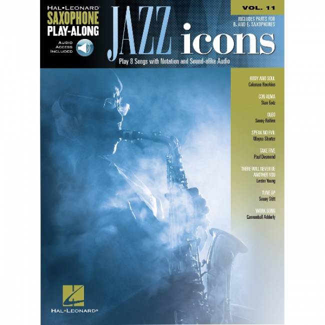 Saxophone Play-Along volume: 11 Jazz Icons